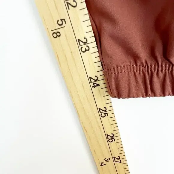 Vuori Women's Wide Leg Pants in Rust - Picture 14 of 14